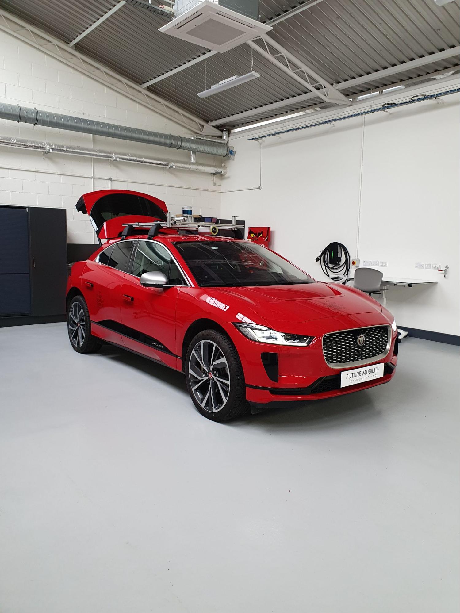 Simplified vehicle data logging installs Jaguar I-PACE 1 FMCI_Bay_with_IPACE