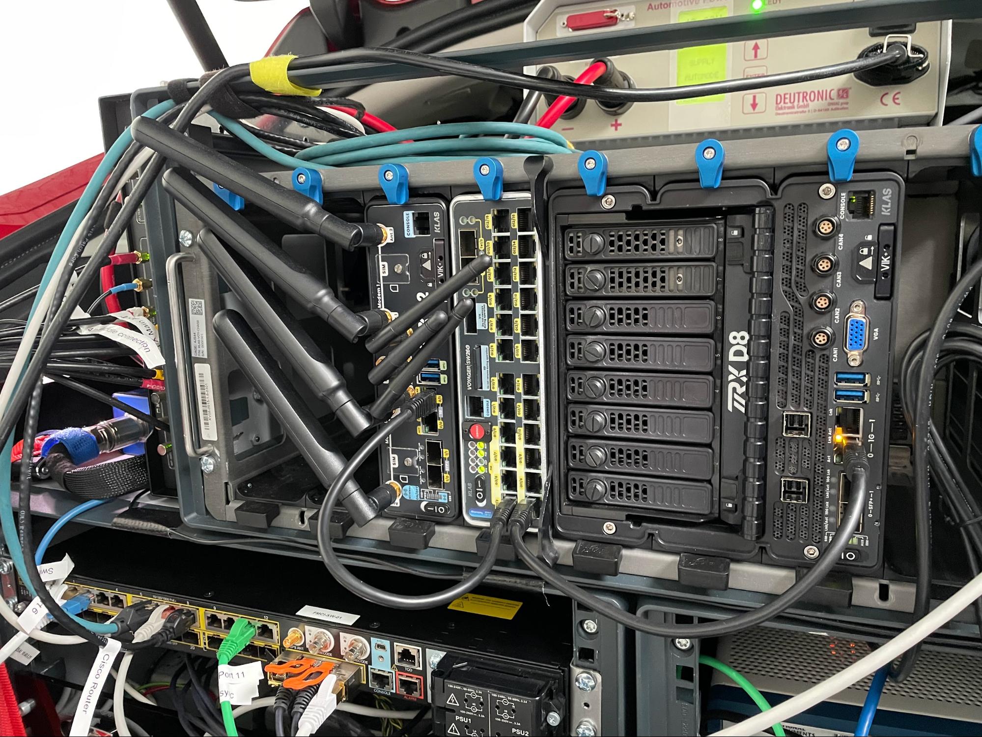 Simplified vehicle data logging installs Jaguar I-PACE 4 TRX D8 invehicle